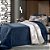 Edredom King Size Plush/Sherpa Hedrons Inove Liso Mariner - Imagem 1