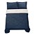 Edredom King Size Plush/Sherpa Hedrons Inove Liso Mariner - Imagem 2