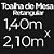 Toalha de Mesa Natal 91 Retangular 6 Lugares Dohler Athenas 140x210cm - Imagem 2