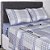 Jogo de Cama King Size Malha 4 Peças BBC Têxtil Azul - Imagem 3
