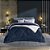 Edredom Solteiro Plush/Sherpa Hedrons Liso Mariner - Imagem 1