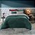 Edredom Casal Plush Hedrons Inove Liso Verde Selva - Imagem 3