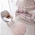 Tapete Infantil Jolitex Mimo Poá Rosa Redondo 100cm - Imagem 1