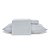 Jogo de Cama Queen Size Jolitex 3 Peças Toque de Seda Liso Cinza - Imagem 1
