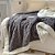 Cobertor Casal Tricot com Sherpa Europa 1.80 x 2.20 Mts Cinza - Imagem 2