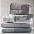 Toalha de Rosto Louise Corttex 50x70cm 450 g/m² Cinza - Imagem 4