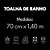 Toalha de Banho Louise Corrtex 70x140cm 450 g/m² Cinza - Imagem 5