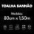 Toalha Banhão Napoles Corttex 80x150cm 300 g/m² Marrom - Imagem 5