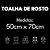Toalha de Rosto Super Soft Zero Twist Corttex Geométrico 500 g/m² Verde - Imagem 5