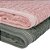Jogo de Toalhas de Banho 4 Peças Super Soft Zero Twist Corttex Geométrico 500 g/m² Rosa/Verde - Imagem 3
