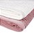 Jogo de Toalhas de Banho 4 Peças Super Soft Zero Twist Corttex Geométrico 500 g/m² Rosa/Marfim - Imagem 3