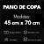 Pano de Copa Felpudo Jacquard para Bordar 45x70cm Dohler Vitória L - Imagem 5