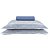 Jogo de Cama Queen Size Buettner 150 Fios 3 Peças Azul Índigo - Imagem 1