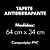 Tapete para Box Emborrachado Antiderrapante 63x34cm Transparente - Imagem 5
