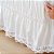 Saia para Cama Box Queen Size Veste Fácil Branca com Renda Laise Sulamita - Imagem 3
