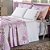 Colcha Cobreleito Queen Size Sulamita 180 Fios Lilás 3 Peças Chicago - Imagem 3