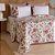 Colcha Cobreleito Queen Size Sulamita 180 Fios Floral 3 Peças Chicago - Imagem 1