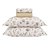 Jogo de Cama King Size 300 Fios 4 Peças Corttex Living Art Floral Bege - Imagem 3