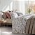 Jogo de Cama King Size 300 Fios 4 Peças Corttex Living Art Floral Bege - Imagem 1