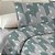 Jogo de Cama Queen Size Cinza e Verde Corttex Microtec 200 Fios 4 Peças - Imagem 1