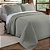 Colcha King Size 300 Fios Corttex 300 Fios Serena 3 Peças Cinza - Imagem 2