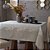 Toalha de Mesa Quadrada 4 Lugares Hiper Têxtil Facile Bege - Imagem 2