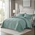 Colcha Casal 200 Fios Corttex Romantic 3 Peças Verde - Imagem 2