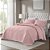 Colcha Casal 200 Fios Corttex Romantic 3 Peças Rosa - Imagem 2