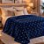 Cobertor Casal Corttex Flannel Poá 180x220cm Marinho - Imagem 2