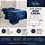 Edredom Casal Bella Enxovais Plush Splendore Marinho - Imagem 5