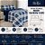 Edredom Queen Size Bella Enxovais Plush Charles com Marinho - Imagem 4
