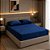 Jogo de Lençol e Fronha Queen Size Bella Enxovais Splendore 3 Peças Marinho - Imagem 2