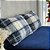 Jogo de Lençol e Fronha Queen Size Bella Enxovais Plush 3 Peças Charles com Marinho - Imagem 3