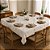 Toalha de Mesa Quadrada 8 Lugares Dohler Clean Arabella 2.00 x 2.00Mts Diana - Imagem 1