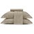 Jogo de Cama Queen Size Lynel 300 Fios 4 Peças Monet Bege Festone - Imagem 1