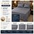 Jogo de Cama Casal Lynel 300 Fios 4 Peças Monet Waves - Imagem 4