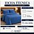 Kit Cobreleito Queen Size Lynel 3 Peças Sofistic Índigo Memphis - Imagem 3