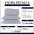 Kit Cobreleito Queen Size Lynel 3 Peças Sofistic Cinza Chevron/Techno - Imagem 3