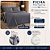 Kit Cobreleito Queen Size Lynel 300 Fios 3 Peças Monet Chumbo Waves - Imagem 3