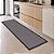 Tapete Passadeira Jolitex Piquet Antiderrapante 50x180cm Cinza - Imagem 1