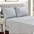 Jogo de Cama Queen Jolitex Harmony 300 Fios 4 Peças Cinza Grafite com Vivo - Imagem 2