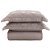 Colcha Queen Size 200 Fios Corttex Prisma 3 Peças Taúpe - Imagem 1