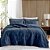 Colcha King Size 200 Fios Corttex Prisma 3 Peças Azul - Imagem 2