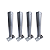7 Hastes Para Concertina Simples 30 Cm galvanizado - Imagem 1