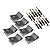 10 Metros Concertina Dupla Clipada 45 Cm + Kit Instalação - Imagem 5