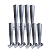 10 Hastes Para Concertina Simples 30 Cm galvanizado - Imagem 3