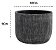 Vaso Cachepot Preto Em Cimento Texturizado Pequeno - Imagem 2