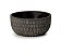 Cachepot Preto em Cimento P - Imagem 1