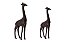 Kit Escultura Decorativa Girafa em Poliresina - Imagem 1