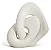 Escultura Abstrata em Poliresina Off White - Imagem 1
